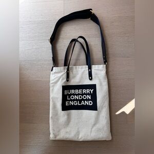 Burberry Canvas Burberry Logo Tote 
13 Wide x 16 height